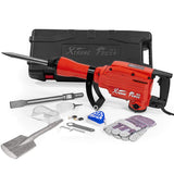 XtremepowerUS 2200W Demolition Jack Hammer Chisel & Shovel Bits Demo Jack Hammer Construction Concrete Floor Breaker Drill