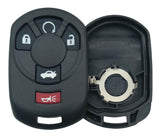 Replacement Keyless Entry Remote Key Fob Cover fit for 2005 2006 2007 Chevy Corvette Cadillac STS Key Fob Shell M3N65981403