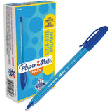 Paper Mate 1951256 InkJoy 100 Ballpoint Stick Pen, 1mm, Blue, Dozen