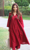 Anni Designer Women'S Rayon Viscose Solid A-Line Kurta With Pant (Anvi Red_M_Red_Medium),Red,M,,,