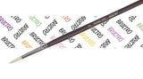 Brustro Artists Bristlewhite Round Brush Series 1008 | Brush No.2, Chungking Hog Bristle |Ideal For Oil, Acrylic Painting On Pap