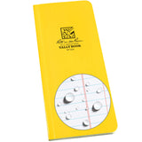 Rite In The Rain Weatherproof Soft Cover Tally Notebook, 3 1/2 X 8, Yellow Cover, Tally Pattern (No. 324), 8 X 3.5 X 0.375