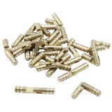 Luomorgo 25 Pcs Barrel Hinges, 4x25mm Brass Hidden Hinges Invisible Hinge, Small Concealed Hinges for Crafts, Wooden Box, Jewelr