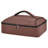 SyXIOP Insulated Casserole Carrier Bag Reddish Brown