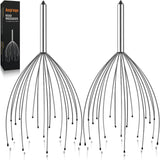 Asqraqo Stocking Stuffers, 2 Pack Scalp Massagers, 20 Fingers Hand-held Massage Tingle, Head Massagers for Deep Relaxation, Stre