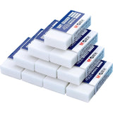 30 Pack Large Erasers for Pencils | 4B White Rubber Eraser, Rectangular Bulk Pack for Kids, School Students, Office & Drawing |