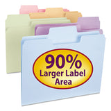 Smead 11961 SuperTab File Folders 1/3 Cut Top Tab Letter Assorted Colors 100/Box