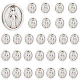 COTTVOTT Our Lady of Grace Virgin Mary Medal/Exorcism St. Benedict/Jesus Cross Loose Bedas for DIY Jewelry Making Rosary Necklac