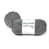 Mary Maxim Mellowspun DK Yarn for Crocheting and Knitting Baby Blankets, Afghans, Sweaters, and Clothing, Grey Crochet Yarn, 284