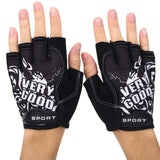SHIVEXIM Riding Printed Half Finger Gloves,AntiSkid Silicone Gloves for Cycling Fitness Cycling Gloves (Black)