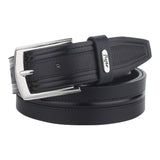 Flyer MenS Leather Belt (Formal/Casual) (Colour Black) (Size 34) Buckle Adjustable Size Genuine Leather (Bl232534)
