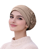 Mehar Hijab Zeva Volume Frill Cap Premium Hijab Volumizer Undercap For Women, Soft Stretch Modest Head Scarf With Ruched Back