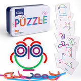 Vodolo Sticks and Rings Builder,Stem Learning Toys Educational for Kindergarten Preschool Classroom Must Haves,Fine Motor Skills