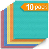 LINEAR Reusable Cellulose Sponge Cloths for Kitchen Cleaning, Super Absorbent Dishcloth, Washable & Reusable Cleaning Wipes for