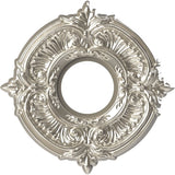 Ekena Millwork CMP10ATBCR Attica Thermoformed PVC Ceiling Medallion (Fits Canopies up to 4 1/8), 10OD x 3 1/2ID x 3/4P, Bright C