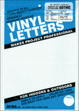 Graphic Products Duro 2inch Gothic Vinyl Letters and Numbers Set, White