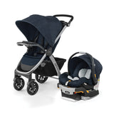 Chicco Bravo 3-in-1 Trio Travel System, Bravo Quick-Fold Stroller with KeyFit 30 Infant Car Seat and Base, Car Seat and Stroller