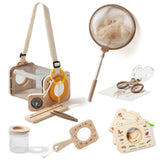 Bug Catcher Kit for Kids Explorer Kit, 10PCS Outdoor Bug Catching Kit with Magnifying Glass & Net, Adventure Set for Backyard &