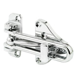 PrimeLine U 11318 Swing Bar Door Guard With High Security Auxiliary Lock, Chrome Finish (Single Pack)