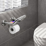 Upgrade Grab Bar Toilet Paper Holder, 3-in-1 Bathroom Grab Bar with Toilet Holder and Phone Shelf, 304 Stainless Steel Safety To