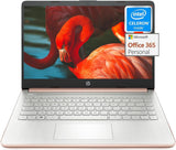 HP Stream 14 inch Laptop for Student and Business, Intel Quad-Core N4120 Processor, 16GB RAM, 64GB eMMC, 1-Year Office 365, Webc