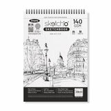 Anupam SketchO Sketch Book A4 Top Wiro Bound Drawing book Acid Free Paper 140 GSM for Artists, Professional (50 Sheets, 100 Page