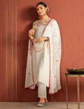 Kaari Rayon Staple Women's Kurta Set (KAAAW24WSKD-92030_Frangipani Cream _S)