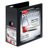 Cardinal 10351 EasyOpen ClearVue Locking SlantD Binder, 5Inch Cap, 11 x 8 1/2, Black