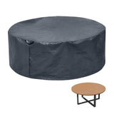 Round Patio Table and Chairs Cover, Outdoor Furniture Set Covers Waterproof,Heavy Duty,UV-Resistant,Windproof,Extra large,110D