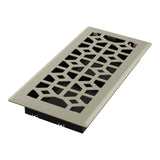 Imperial RG3463 Templar Decorative Floor Register, 4 x 10-Inch, Satin Nickel, 1-Pack
