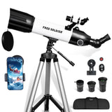 FREE SOLDIER Telescope 80mm Aperture 500mm Refractor Telescope for Adults High Powered - Professional Astronomical Refracting Te