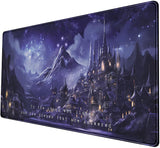 Nasdalgias Purple Velaris Desk Mat Acotar Desk Mat Night Castle Fantasy Mouse Pad Large for Desk Computer Laptop Aesthetic Desk