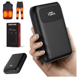 Upgraded Heated Vest Battery Pack - 7.4V 3A 20000mAh with 3 DC Output Ports 3.5/3.8/4.0mm Rechargeable for ORORO and Venustas He