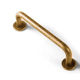 Goo-Ki 6 Pack Antique Brass Cabinet Pulls Drawer Handles, 3 c-c Vintage Bronze Retro Brass Bar Pull Handle Solid Zinc Alloy Kitc