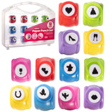 Scrapbook Paper Hole Punchers 12 Unique Gift Themed Hole Punchers Scrapbooking Supplies kit and Accessories, DIY Craft Card