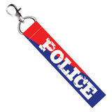 Isee 360 Police Logo Lanyard Tag With Swivel Lobster For Gift Luggage Bags Backpack Laptop Bags L X H 5 X 0.8 Inch