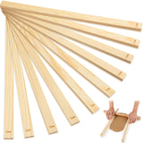 Sasylvia 10 Pcs Pottery Teaching Rolling Mud Stick Guide Wooden Rolling Pin Guides Sticks Set Polymer Clay Depth Guide Pottery T
