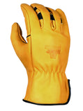 Bear Knuckles Bodacious D357 M Leather Gloves for Men, Water-Resistant Cowhide Hand Protection for Yard Tasks, Construction Jobs