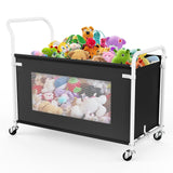 KEEGH Extra Large Toy Box for Kids with 360 Rotating Wheels, Heavy Duty Toy Chest for Boys and Girls, Toy Storage Organizer for