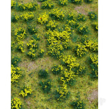 JTT Scenery Products JTT95605 Flowering Meadow, Yellow 5x7 Sheet