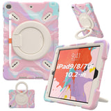 PEPKOO Triple Shockproof Case for iPad 9th/8th/7th Generation 10.2 inch 2021/2020/2019, Air 3rd Generation 10.5 , Rugged Kid C