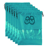 Shoe Bags Pouches|Shoe Cover For Traveling|Non Woven Drawstring Bag|Shoe Bag For Shoes, Slipper, Heels|Transparent Window|Pack O
