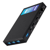 MeLE Quieter3Q Fanless Mini PC 16GB DDR4 512GB ROM Tiny Desktop PC Celeron N5105(up to 2.9GHz) Micro Computer Dual HDMI 4K@60, V
