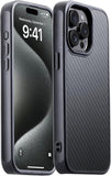 GESIHOPY for iPhone 14 Pro Case Carbon Fiber,Fits MagSafe, Military-Grade Drop Cover,Sturdy Carbon Fiber for iPhone 14 pro Phone