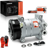 A-Premium A/C Compressor Compatible with Chevrolet, GMC Vehicles - Silverado, Suburban, Yukon, C1500, C2500, Escalade