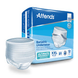 Attends Bariatric Disposable Underwear, 2X-Large, AU50, Ultimate Absorbency, 12 Ct