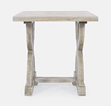 Jofran Inc. Fairview Rustic Trestle End Table
