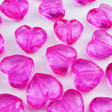 YHYPOCI 20pcs Acrylic Heart Beads 30mm Heart Shape Loose Bead for Making Bracelet Necklace Jewelry Making Craft(Hot Pink)