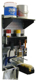 Wall Control 30PST100GVB Paint Supply Organizer Kit, Galv/Black