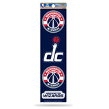 Rico Industries NBA Basketball Washington Wizards 3 x 12 Quad Decal - (4) Decals